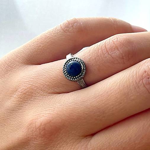 Lapis Lazuli Vintage Ring / Prsteň s lapisom lazuli E034