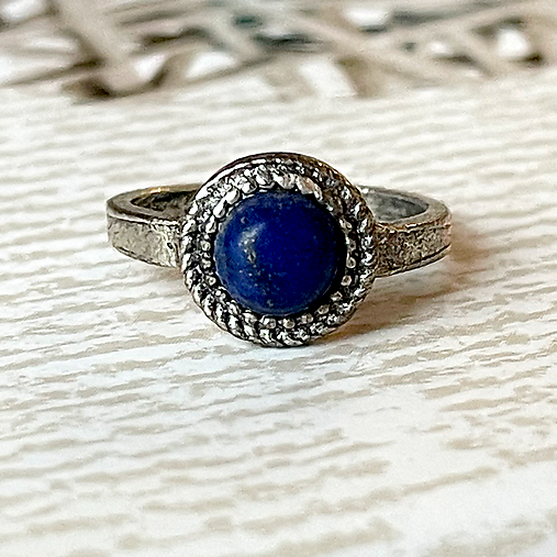 Lapis Lazuli Vintage Ring / Prsteň s lapisom lazuli E034