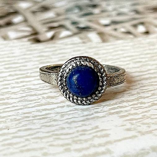 Lapis Lazuli Vintage Ring / Prsteň s lapisom lazuli E034