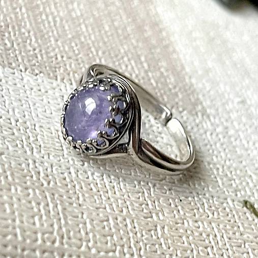 ZĽAVA 5% Tanzanite Filigree Silver Ag925 Ring / Strieborný prsteň s tanzanitom E002