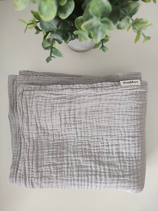 Detský textil - Mušelínová deka do kočíka - 16724272_