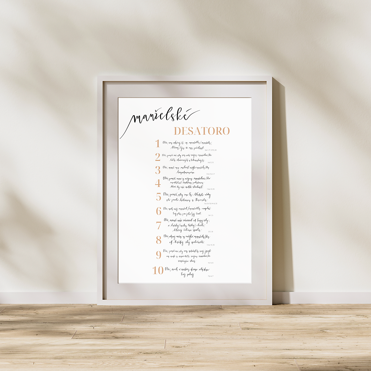 Art print MANŽELSKÉ DESATORO
