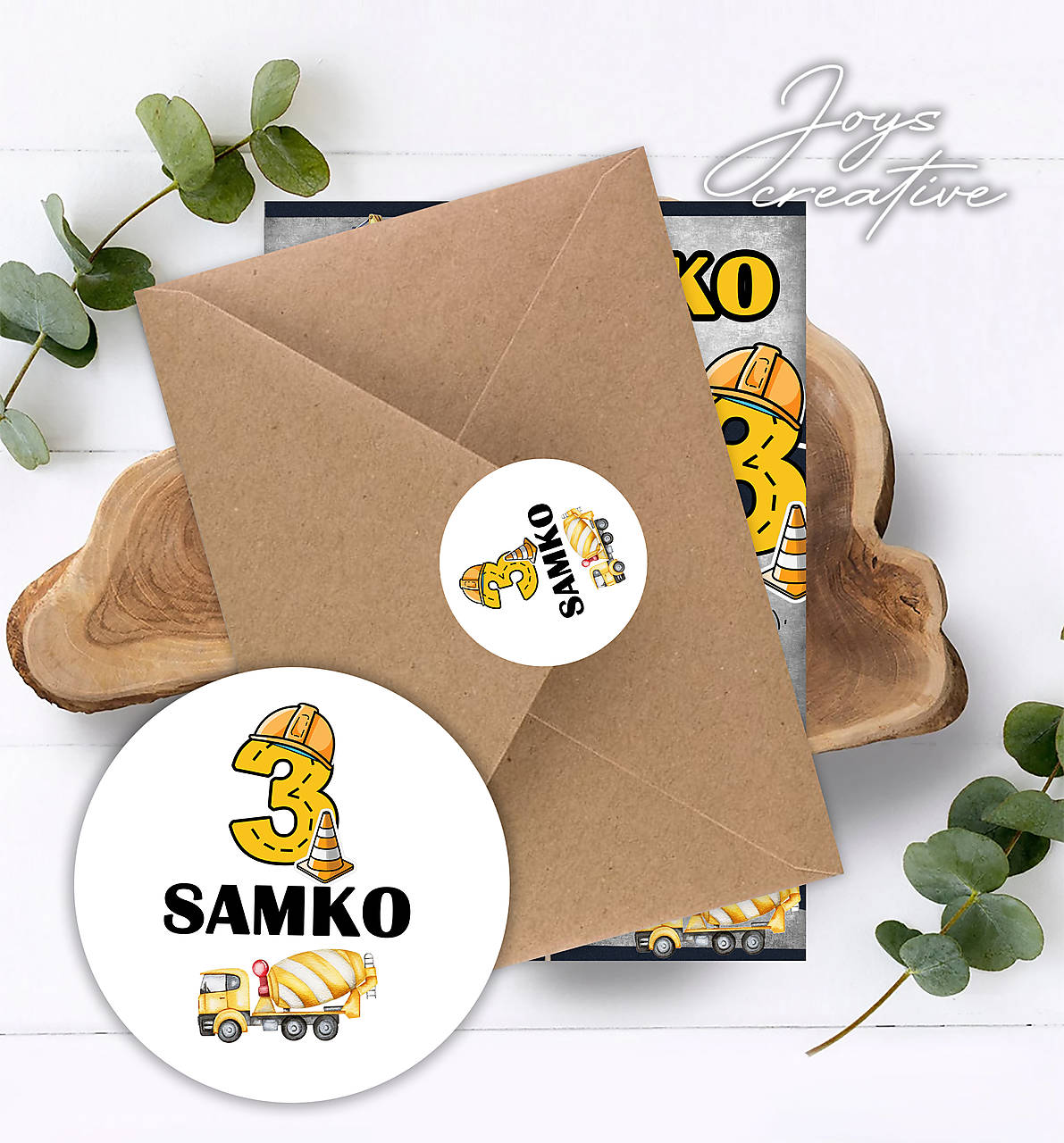 okrúhla nálepka na výslužky, obálky, domiešavač 40mm