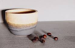 Nádoby - Keramická šálka na espresso šedá - 16727340_