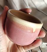 Nádoby - Keramická šálka na espresso ružová - 16727354_