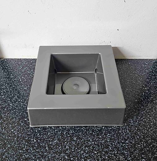 Iný materiál - Dušičky - miska 25cm na spomienkové ikebany plastová - 16729977_