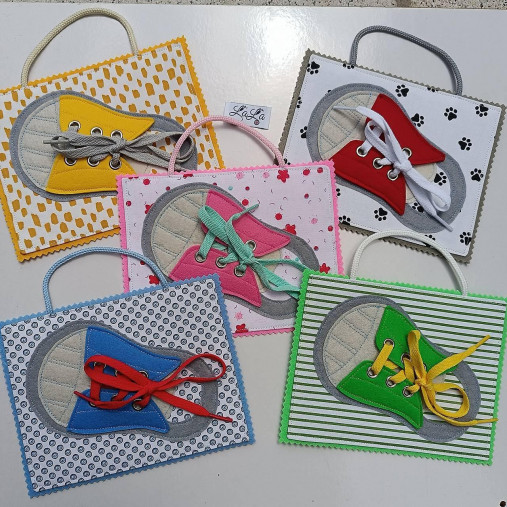 Hračky - Teniska - quiet book karta - 16730238_