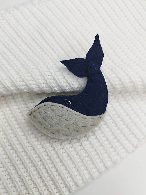 Detské doplnky - Detská brošnička (Veľryba) - 16731441_