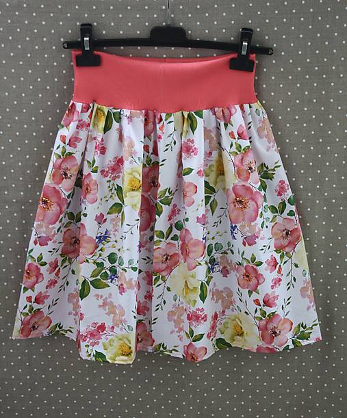 Sukne - Mini sukňa. Letná sukňa Jabloňový kvet. (Detská 1-6 rokov) - 16732586_