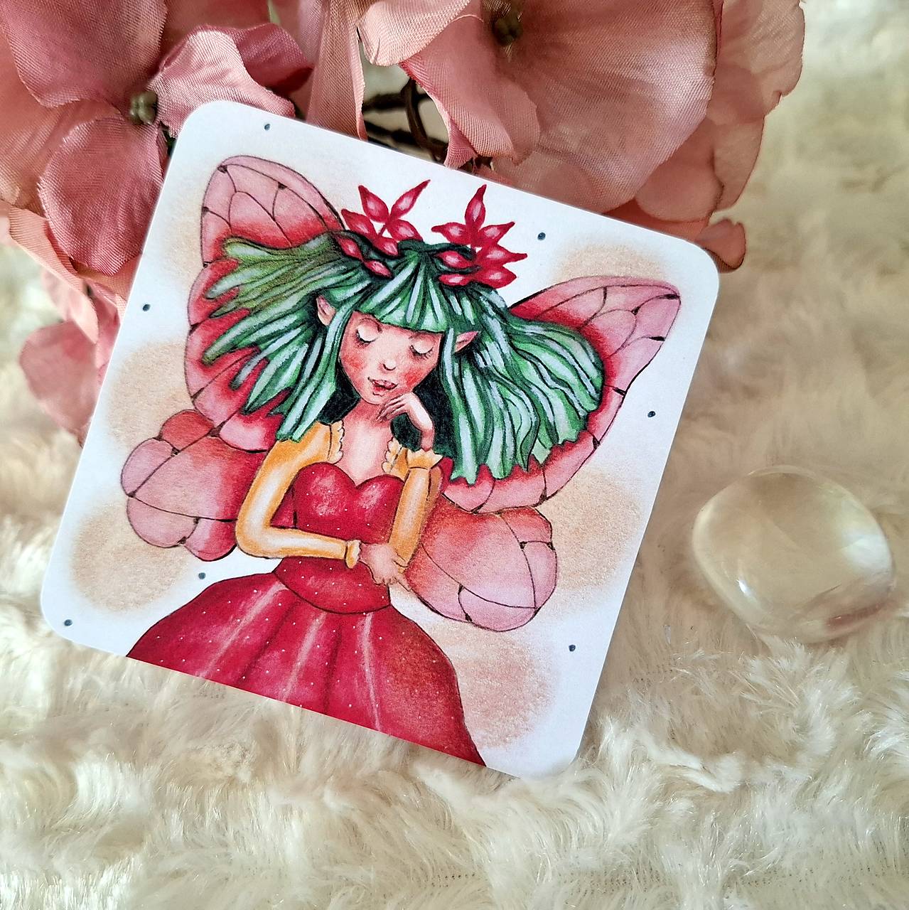 Jahodová víla/väčšia nálepka
