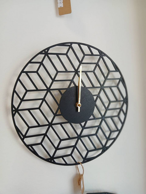 Drevené hodiny Cube Nox Clock