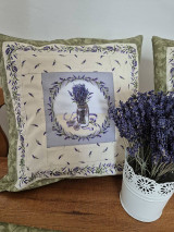 Úžitkový textil - Zelené vankúše Lavender sachet - 16741292_