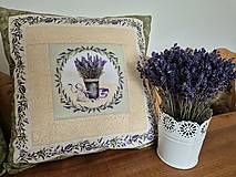 Úžitkový textil - Zelené vankúše Lavender sachet - 16741300_