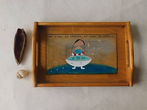 Vo víne je pravda - tácka