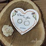 Prstene - Tanierik na svadobné prstienky - 022 - 16751764_