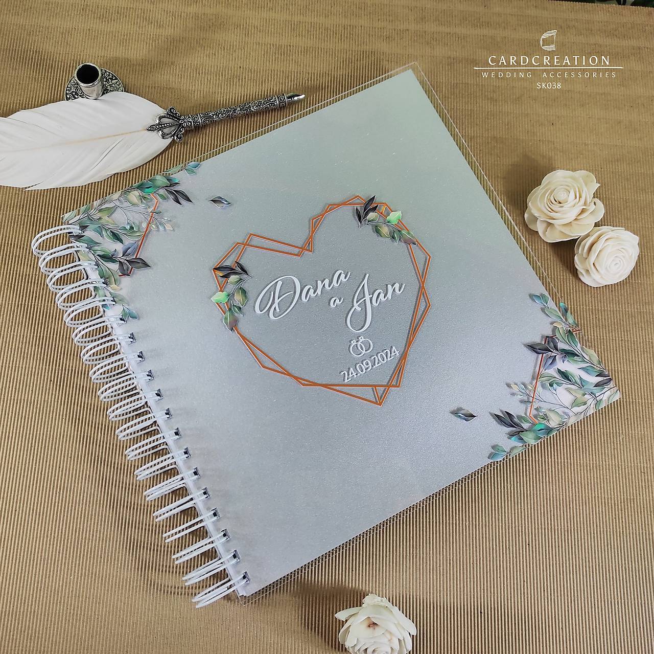 Svadobná kniha hostí pekných spomienok SK038