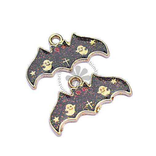 Komponenty - (7774) Halloween prívesok - netropier, 25 x 14 mm - 1 ks - 16753087_