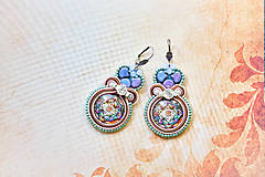 Náušnice - Soutache náušnice "V sade plnom kvetín"I. - 16752320_