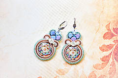 Náušnice - Soutache náušnice "V sade plnom kvetín"I. - 16752321_