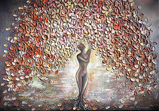 Obrazy - ,,Sila ženy,, 100x70 - 16753946_