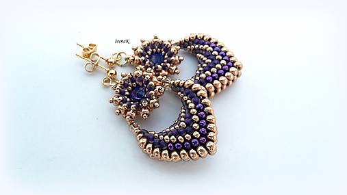 Náušnice - Pod hladinou...mini (champange III.) - 16753501_