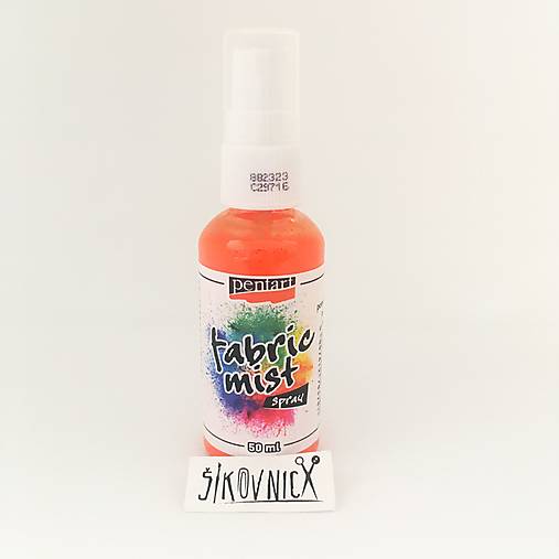 Farba na textil v spreji, 50 ml, Fabric mist spray (oranžová)