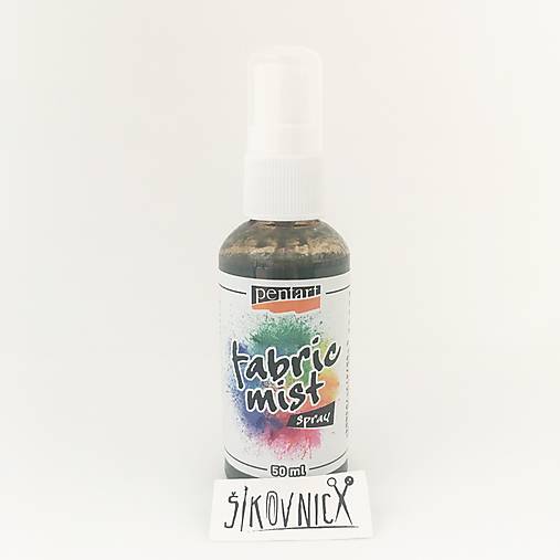 Farba na textil v spreji, 50 ml, Fabric mist spray (tŕňová zelená)