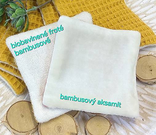 Wafflové odličovacie tampóny s bambusovým aksamitom