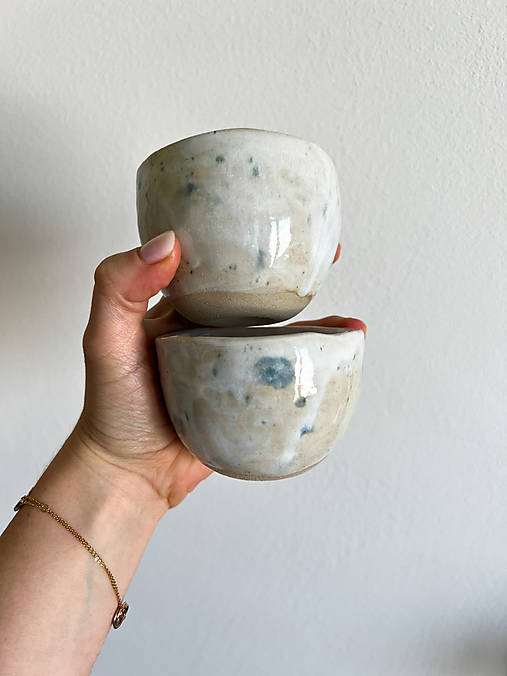 Nádoby - Rucne robene salky na kavu - 16755183_