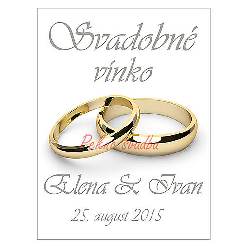 Etikety na flaše a výslužky 7,5x10 cm -vodeodolná fólia s lamináciou