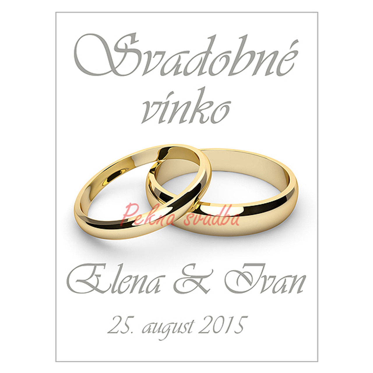 Etikety na flaše a výslužky 7,5x10 cm -vodeodolná fólia s lamináciou