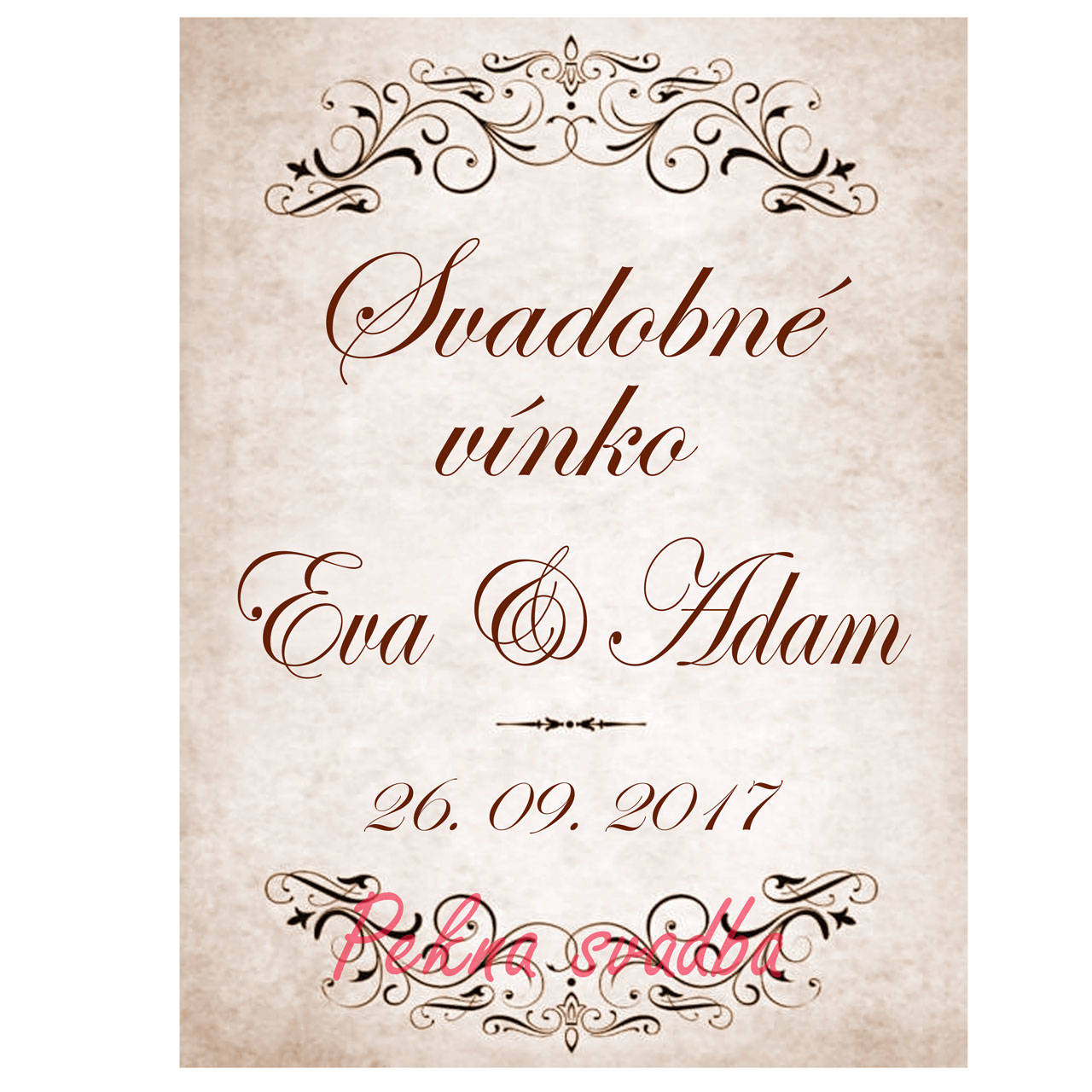 Etikety na flaše a výslužky 7,5x10 cm -vodeodolná fólia s lamináciou