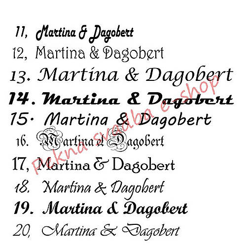 Svadobná ŠPZ - text podľa želania