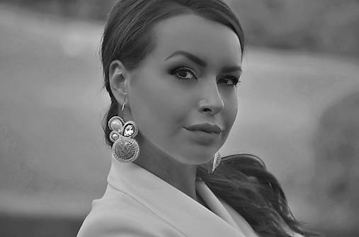 Náušnice - Volanie mora, ručne šité náušnice - 16760105_