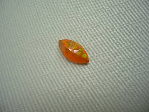 Minerály - Kabošon - ohnivý opál 12 mm, č.4f - 16759669_