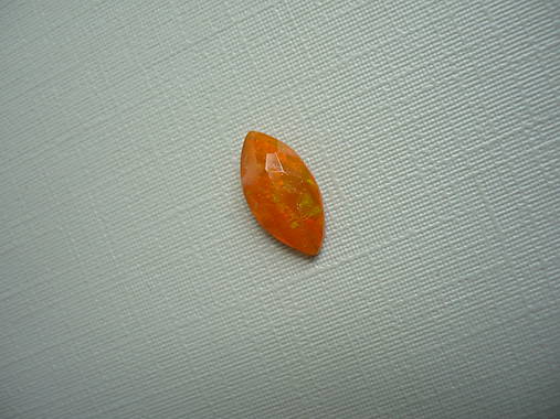 Minerály - Kabošon - ohnivý opál 12 mm, č.5f - 16759681_