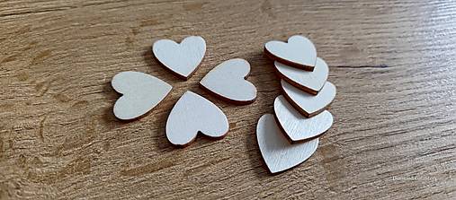 Galantéria - 	Drevený výlisok Srdiečko 20 mm (20 mm) - 16762118_