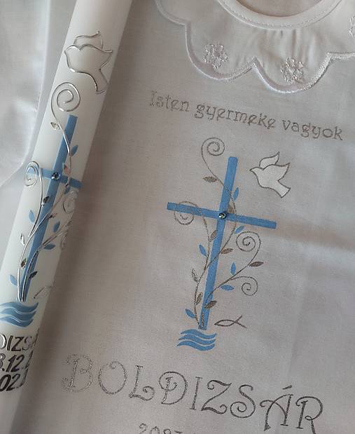 Detské oblečenie - Na krst v cudzom jazyku - 16761940_