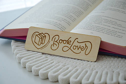 Papiernictvo - Drevená záložka - Booklover IV. - 16762277_