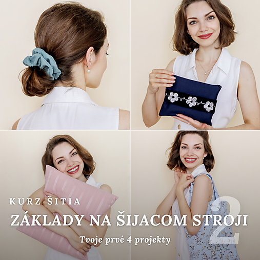 Kurzy - Kurz šitia - TVOJE PRVÉ 4 PROJEKTY - 16764833_