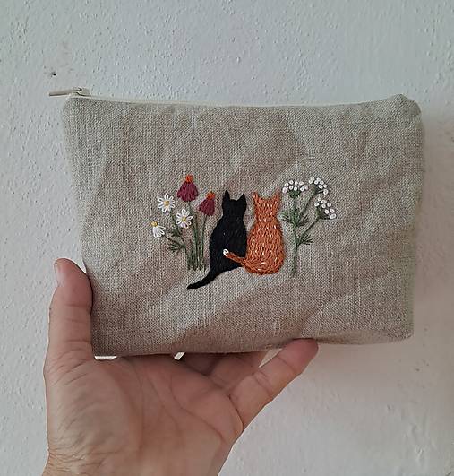 Taštičky - Kapsička ,,Mačacie bratia" - 16763919_