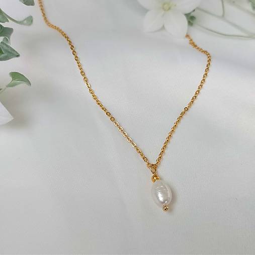 Náhrdelníky - Náhrdelník UNIQUE pearl - 16763794_