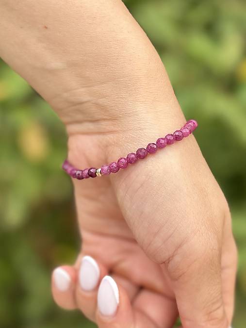 Náramok Cesta za šťastím - Diamant a Rubín