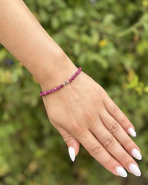 Náramok Cesta za šťastím - Diamant a Rubín