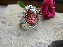 Prstene - Veľký prsteň (mandala 4 - platina, č. 4069) - 16765847_