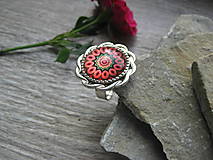 Prstene - Veľký prsteň (mandala 4 - platina, č. 4069) - 16765848_
