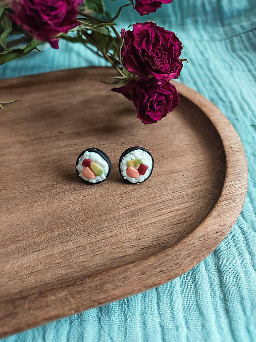 Náušnice - Náušnice SUSHI - 16767265_
