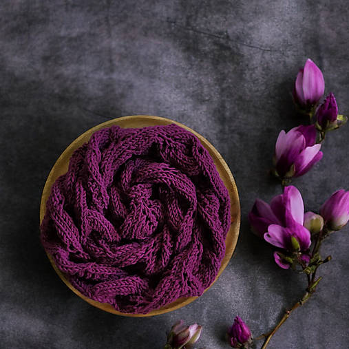 Šály a nákrčníky - Merino šál | Magnolia Nigra - 16769773_
