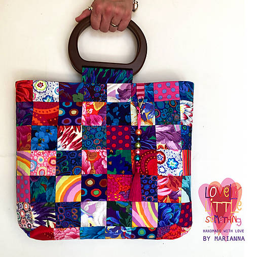 Kabelky - Patchwork taška "Summer" - 16772798_