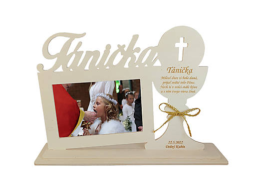 Darček na prvé sväte prijímanie stojan s menom